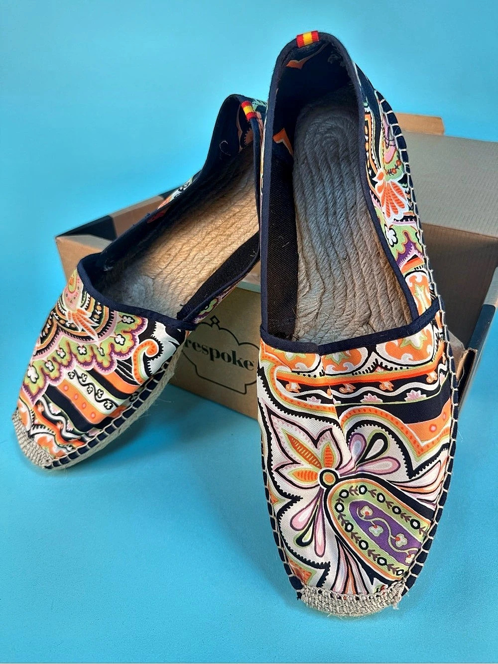 ReSpoke Paisley Multicolor Flats Like New
